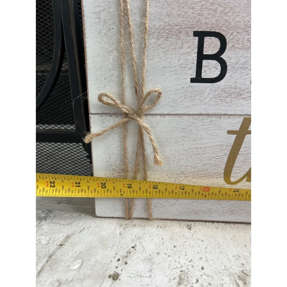 Rustic Be Thankful Wood Sign Wall Decor‎ Inspirational Quote Farmhouse